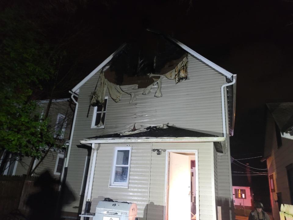 An unoccupied house at 1005 Sherlock Place NE, Canton, was heavily damaged by a fire early Thursday. The Canton Fire Department said the structure was being renovated.