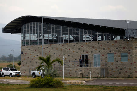 A general view of a warehouse where international humanitarian aid for Venezuela is stored, at the Tienditas cross-border bridge between Colombia and Venezuela, in Cucuta, Colombia, February 18, 2019. REUTERS/Luisa Gonzalez