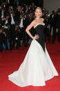 <p>Blake Lively in custom Gucci</p>