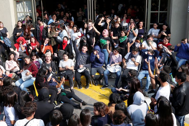 Protests against Chile's government in Valparaiso