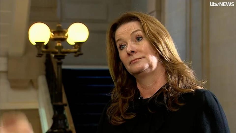 Education secretary Gillian Keegan criticised colleagues for sitting ‘on their arse’ (ITV News)