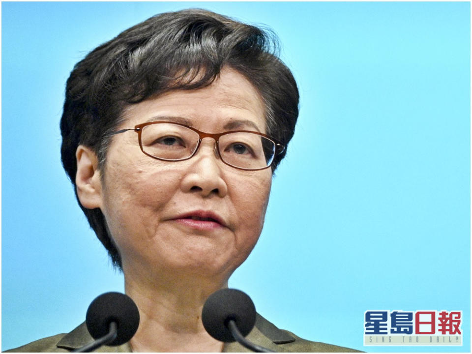 林鄭月娥今日率領多名官員到深圳，出席深港高層會晤暨2021年深港合作會議。資料圖片
