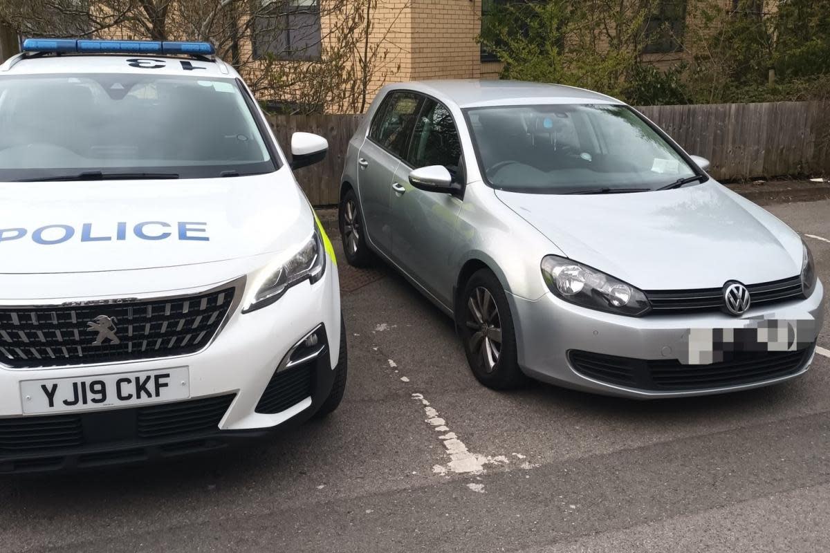 This Volkswagen Golf was seized by police in Bradford. <i>(Image: West Yorkshire Police)</i>