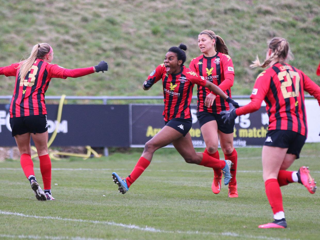 <p>Lewes FC in action in the FA Women’s Championship</p> (Lewes)