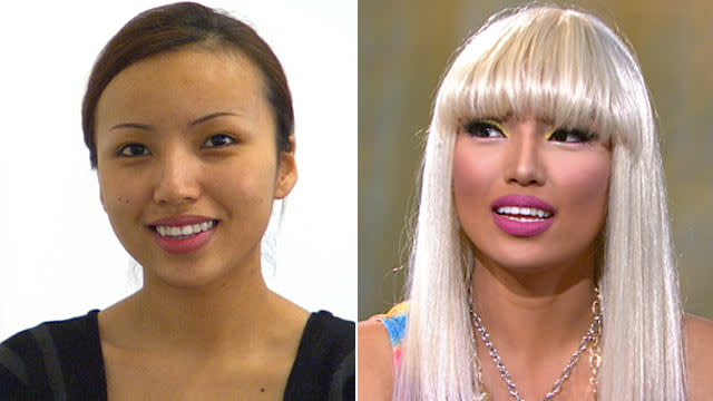 Phan appeared on "Good Morning America" and explained how she transformed herself into Nicki Minaj. “At first I used a dark foundation and then a liquid foundation and then I went in with a powder foundation and then I did a lot of highlighting and contouring my face to look like hers and a lot of highlighting on the cheeks, the forehead, the chin and then I just put some vibrant eye shadows on and plumped my lips,” she said.