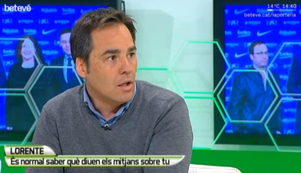 El periodista Marçal Lorente durante una intervención en el programa ‘La porteria’ de la cadena BTV. (Foto: BTV).