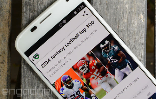 ESPN dusts off its Fantasy Football app ahead of draft day