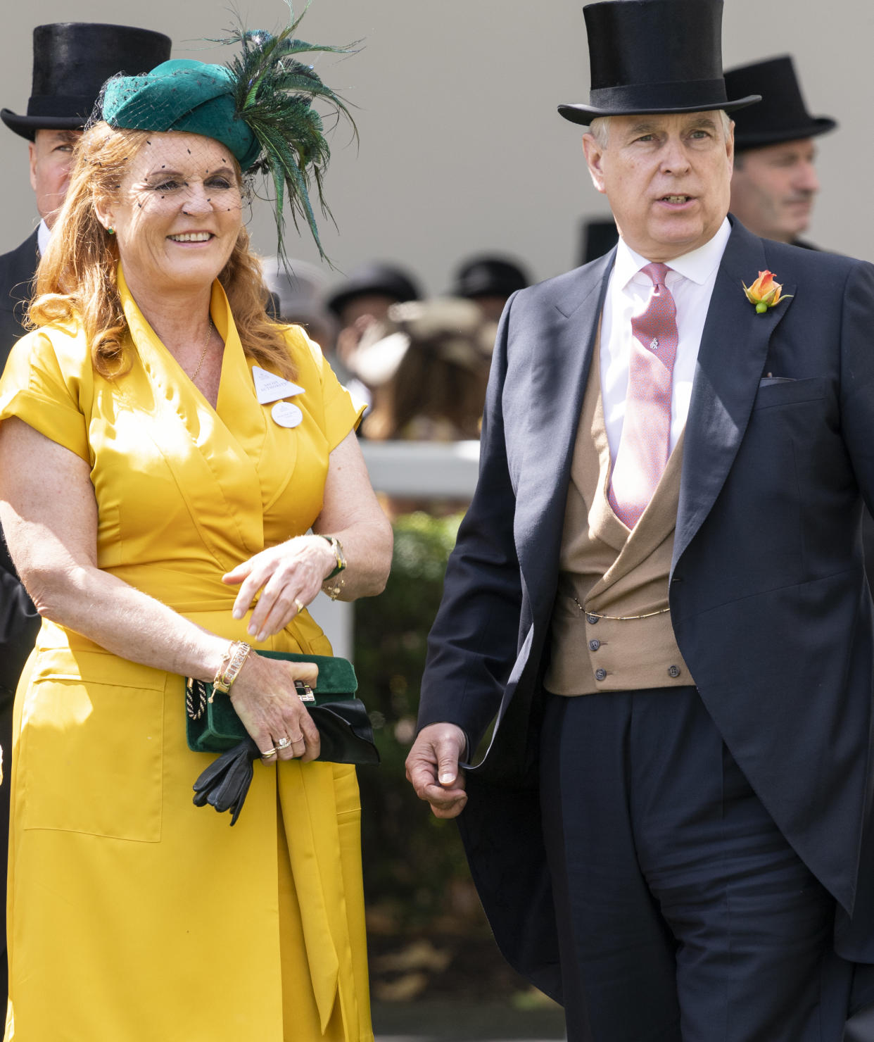 Prince Andrew, Duke of York and Sarah Ferguson, Duchess of York on day four of Royal Ascot at Ascot Racecourse on June 21, 2019