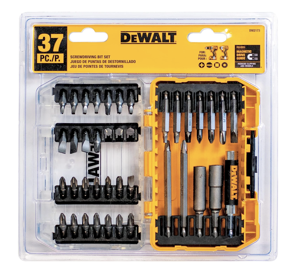 DEWALT 37- Piece Screwdriving Set With Square Recess Mix (DW2173) (photo via Amazon)