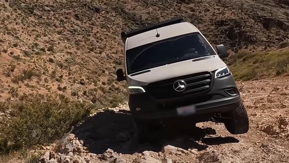 Maybe Don’t Drive a Mercedes Camper Van Up a Utah Jeep Trail With No Experience photo