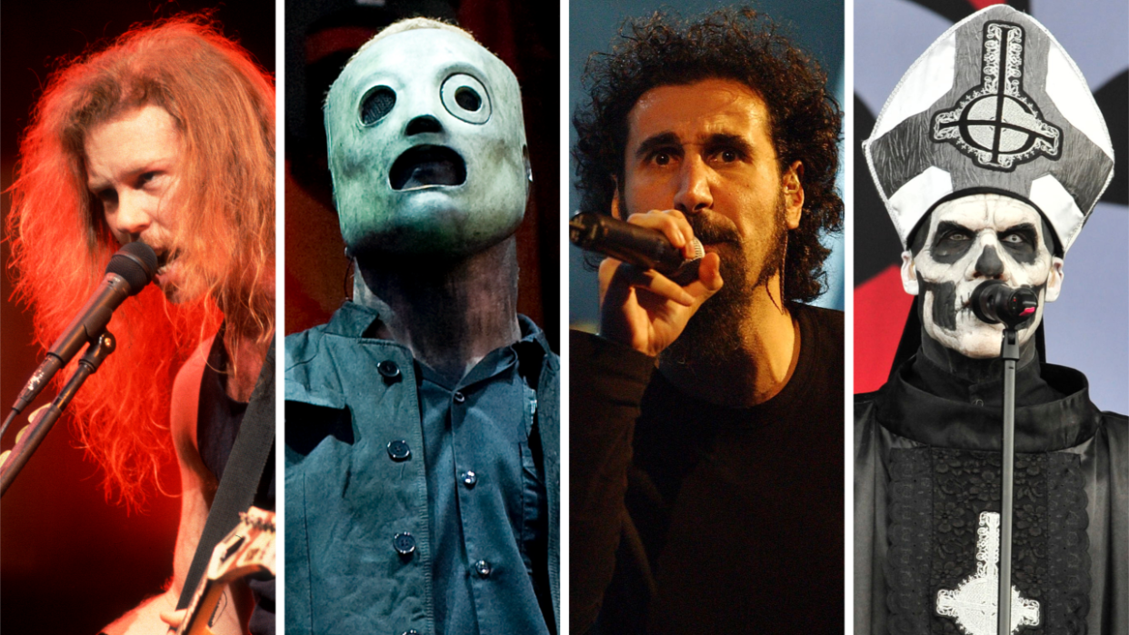  Photos of Metallica, Slipknot, System Of A Down and Ghost performing live. 