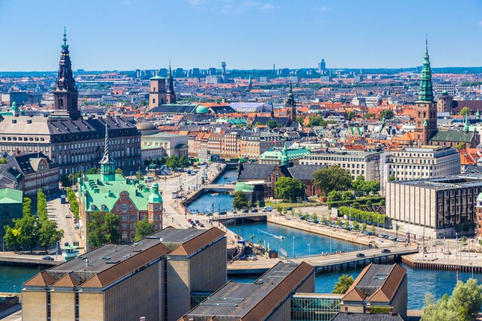 Copenhague desde lo alto Crédito: Shutterstock