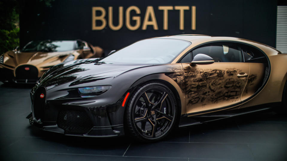 A Rare Bugatti on Display at The Quail