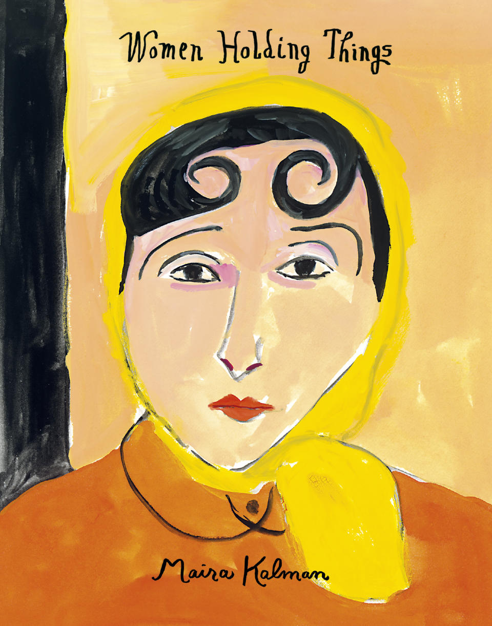 This photo shows the cover of “Women Holding Things” by Maira Kalman. (Harper Design via AP)