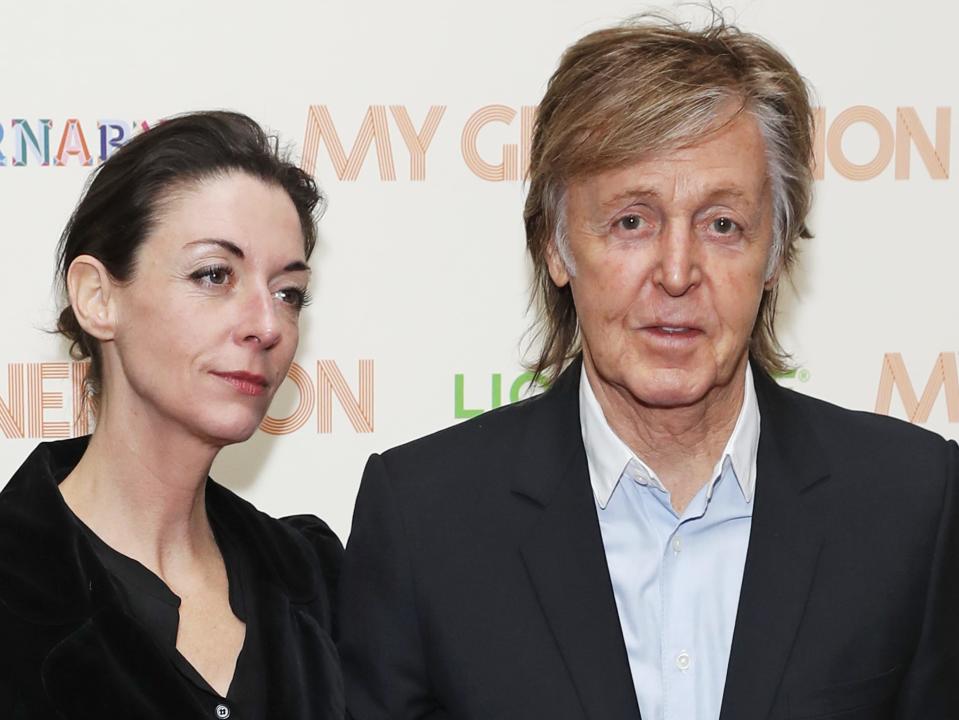 Sir Paul McCartney pictured alongside his daughter Mary McCartney