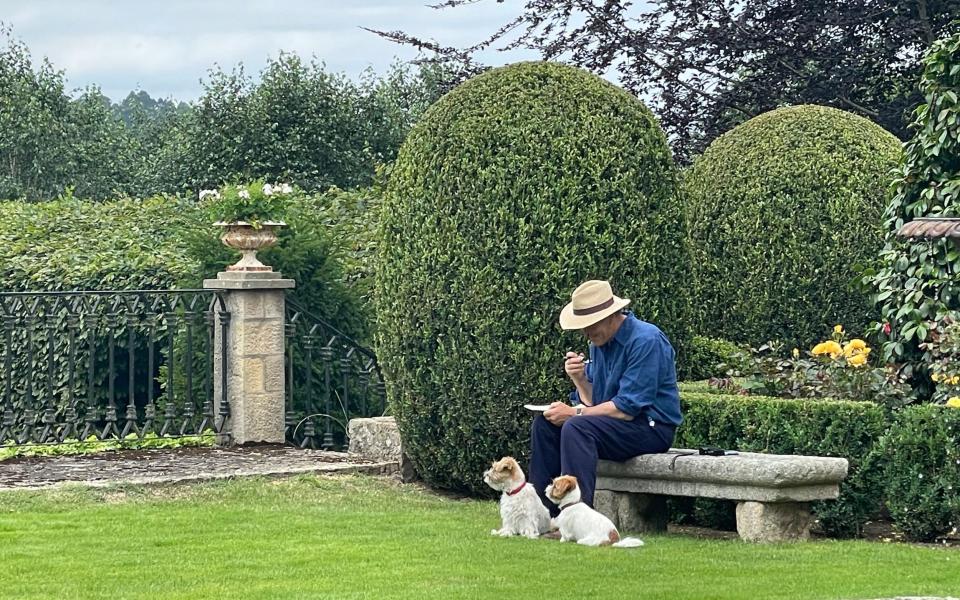 Don in a Spanish garden from his forthcoming BBC series