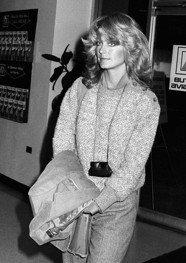 Farrah Fawcett in New York City in 1977.