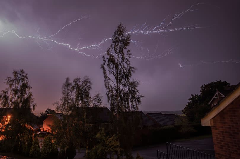 Lightning image over Redditch