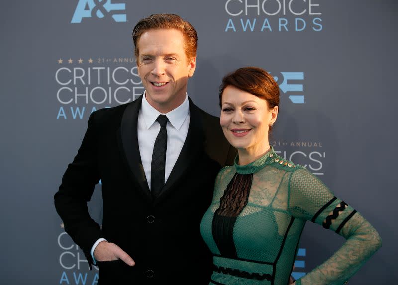 Damian Lewis and Helen McCrory arrive at the 21st Annual Critics' Choice Awards in Santa Monica