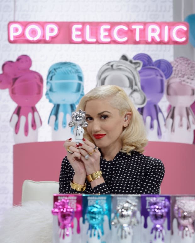 Gwen Stefani for Harajuku Lovers "Electric Pop" collection on Oct. 16, 2014 in St. Petersburg, Florida.<p>Photo: Tim Boyles/Getty Images for HSN</p>