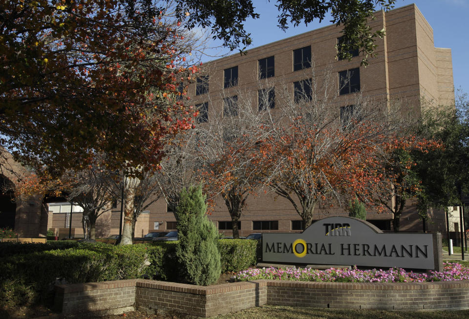 TIRR Memorial Hermann Rehabilitation Hospital in Houston, shown Wednesday, Jan. 19, 2011. U.S. Rep. Gabrielle Giffords will be transferred to Texas Medical Center Hospital on Friday to begin the next phase of her recovery from her gunshot wound.  (AP Photo/Pat Sullivan)