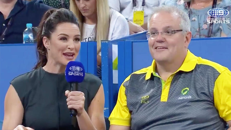 Sharni Layton's interview with the Australian PM had viewers in stitches.