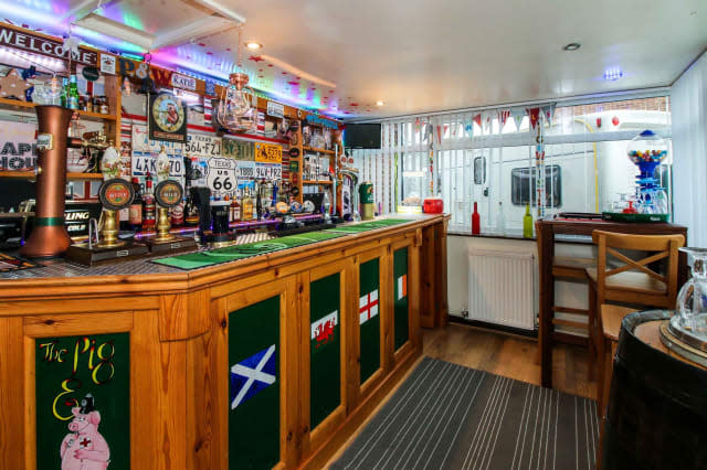 The traditional pub in a home in Wyke