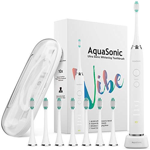 AquaSonic VIBE Series Ultra Whitening Electric Toothbrush (Amazon / Amazon)