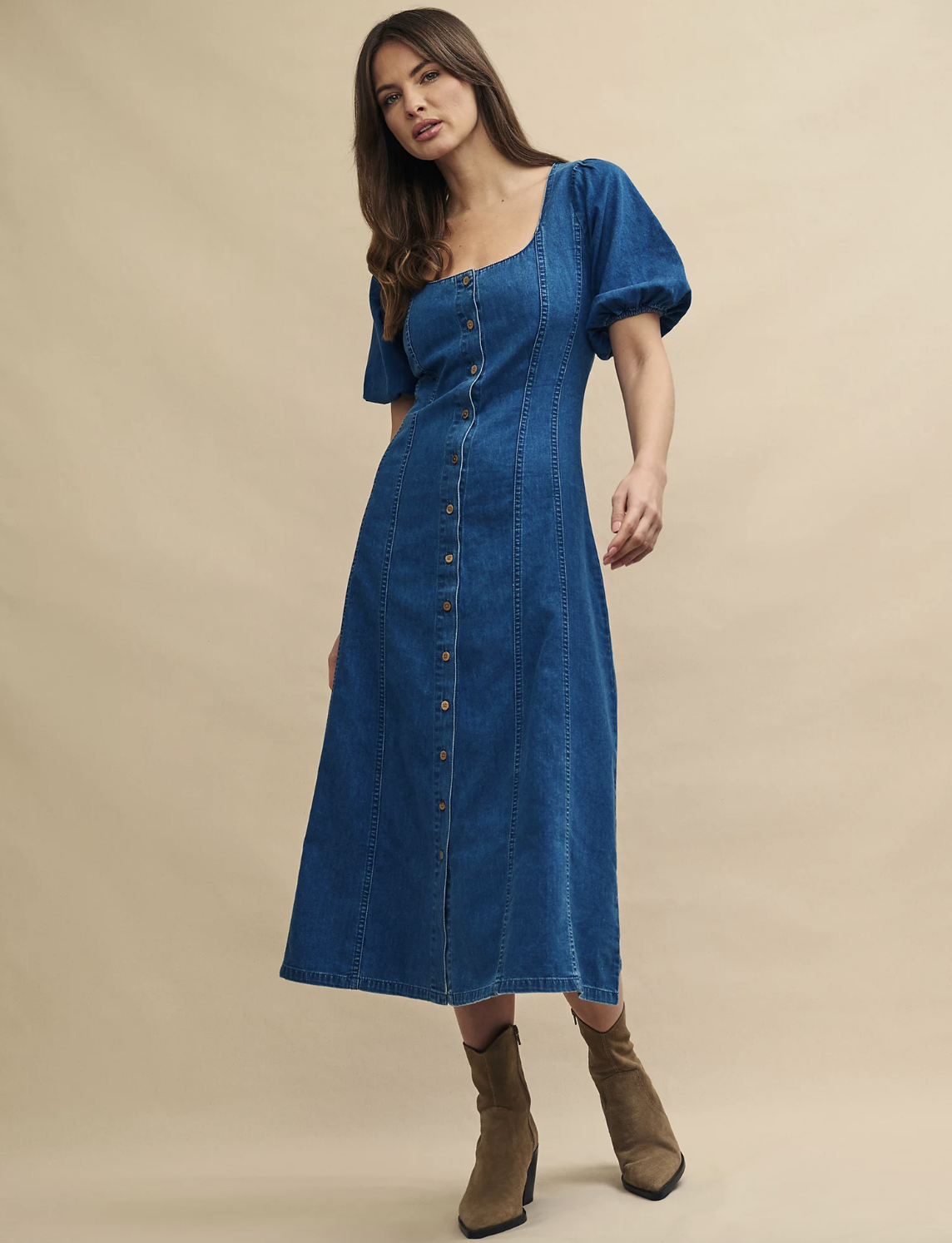 Denim dresses are trending for spring, here are 17 still in stock