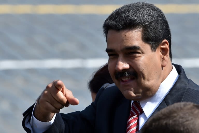 Venezuelan President Nicolas Maduro's popularity is hovering around 20 percent as he struggles with plummeting oil revenues, insufficient cash to buy imports and inflation