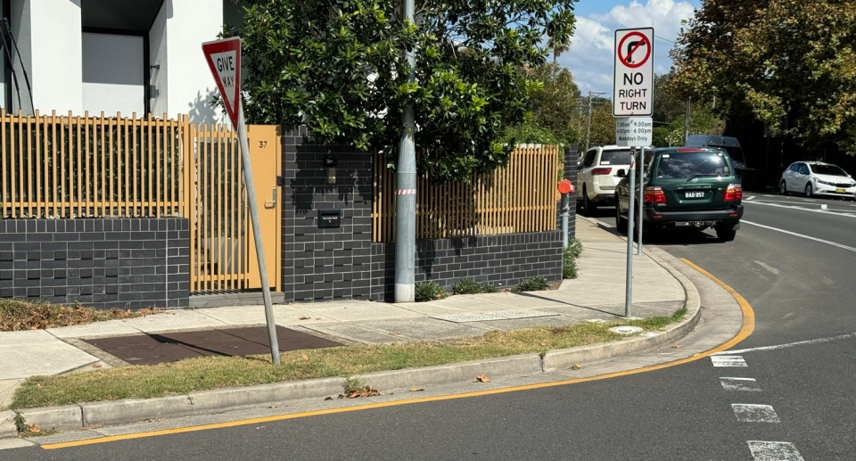 The solid yellow line at a road junction in Bayside Council highlights the little-known road rule drivers have to abide by.