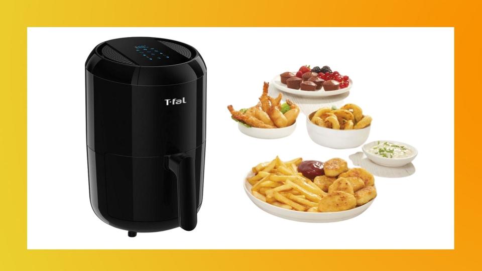 The T-Fal Easy Fry Compact Duo Precision Air Fryer is on sale for just $70 at Walmart (originally $120). 