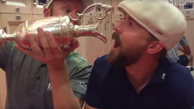 The claret jug makes an appearance. Image: European Tour