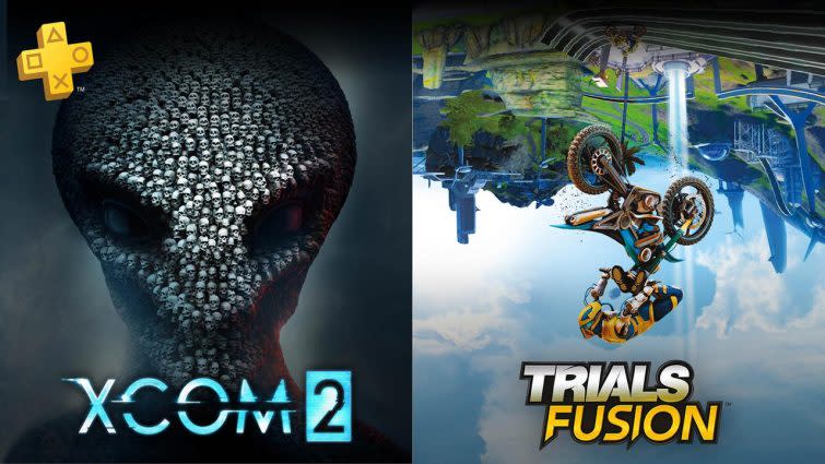 XCOM 2' and highlight the free PlayStation Plus in