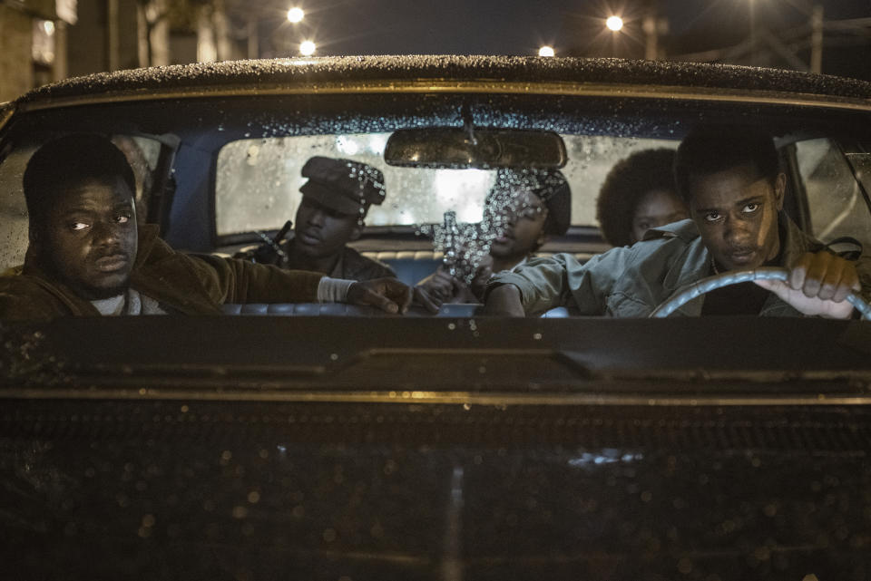 Daniel Kaluuya (in passenger seat) and LaKeith Stanfield (driving) in 'Judas and the Black Messiah'<span class="copyright">Glen Wilson/ © 2021 Warner Bros. Entertainment Inc. All Rights Reserved</span>