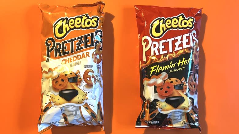 Cheetos Pretzels Cheddar and Flamin' Hot