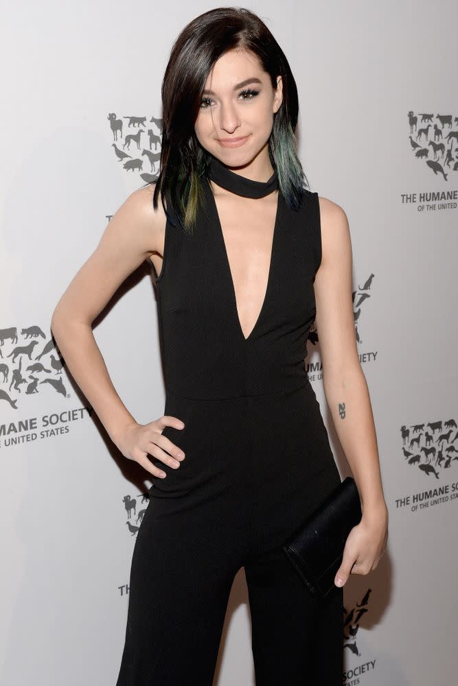 Christina Grimmie attends The Humane Society of the United States' to the Rescue Gala at Paramount Studios on May 7, 2016 in Hollywood, California.