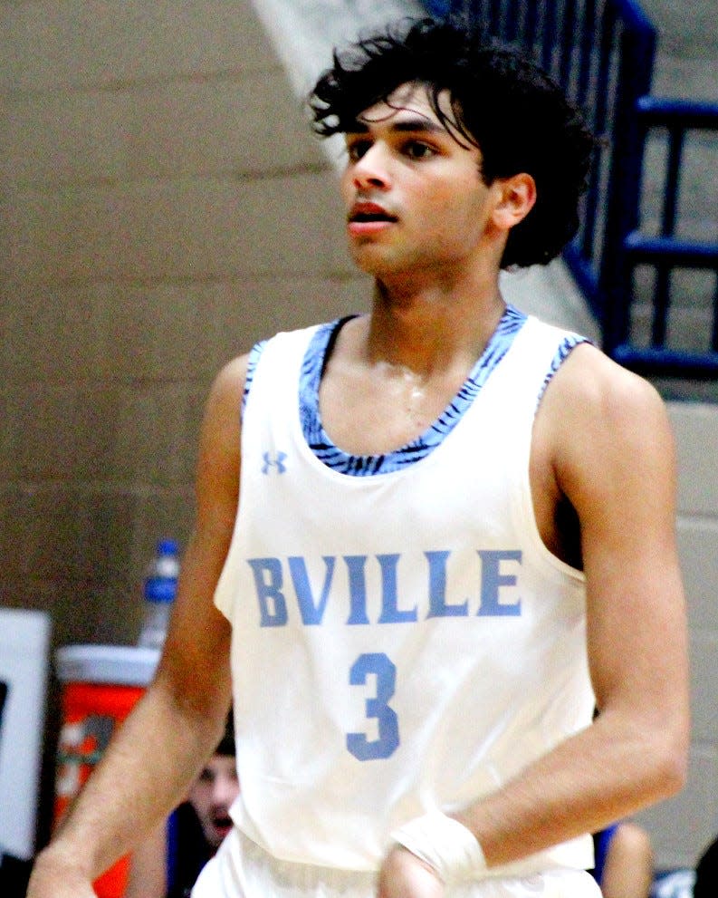 Senior guard Aadhi Ayyappan is a third-year starter for the Bartlesville High varsity boys basketball team, which opened the season by defeating Sapulpa, 85-55, on Dec. 2, 2022, at the Bruin Fieldhouse.