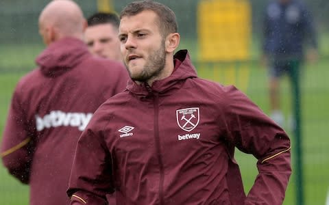 Jack Wilshere training with West Ham - Credit: getty images