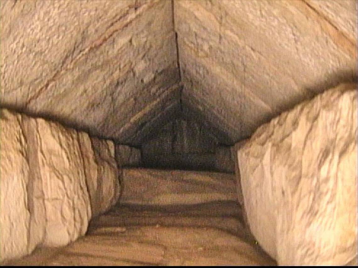 The unfinished tunnel was likely used to distribute the weight of the pyramid around the entrance, researchers said.