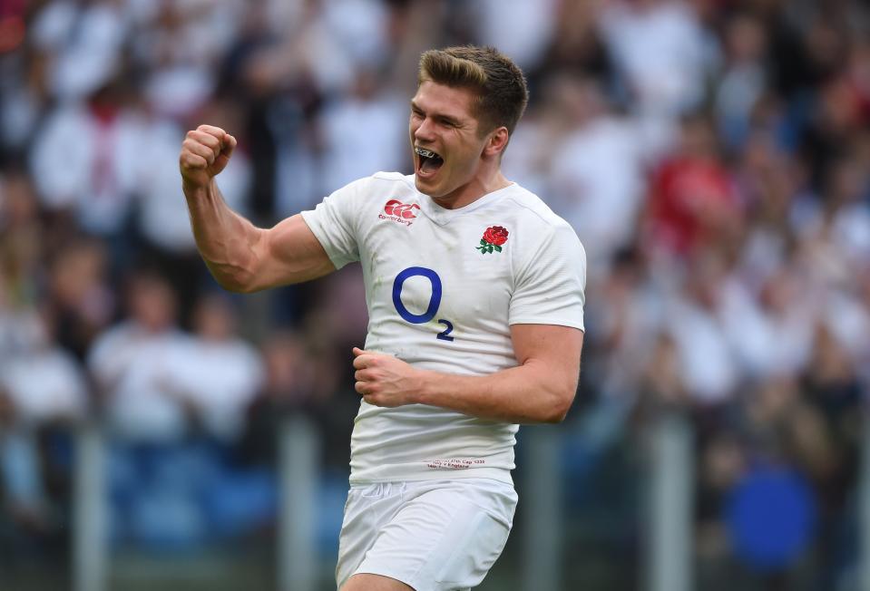 Owen Farrell leads England in their Six Nations clash with Italy (Getty)