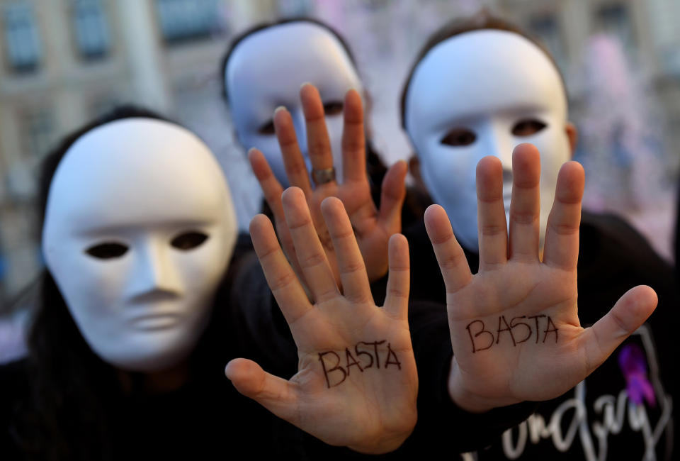 U.N. International Day for the Elimination of Violence against Women, in Oviedo, Spain