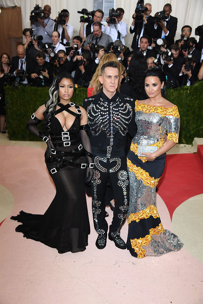 Nicki Minaj and Demi Lovato at the Met Gala.