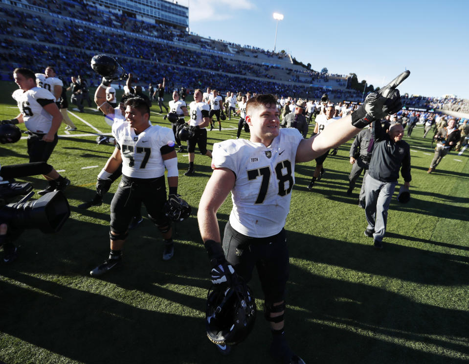 Offensive lineman Brett Toth is Army's first player to participate in the Senior Bowl. (AP) 