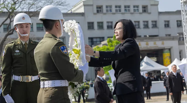 蔡英文出席二二八事件77周年中樞紀念儀式。府提供