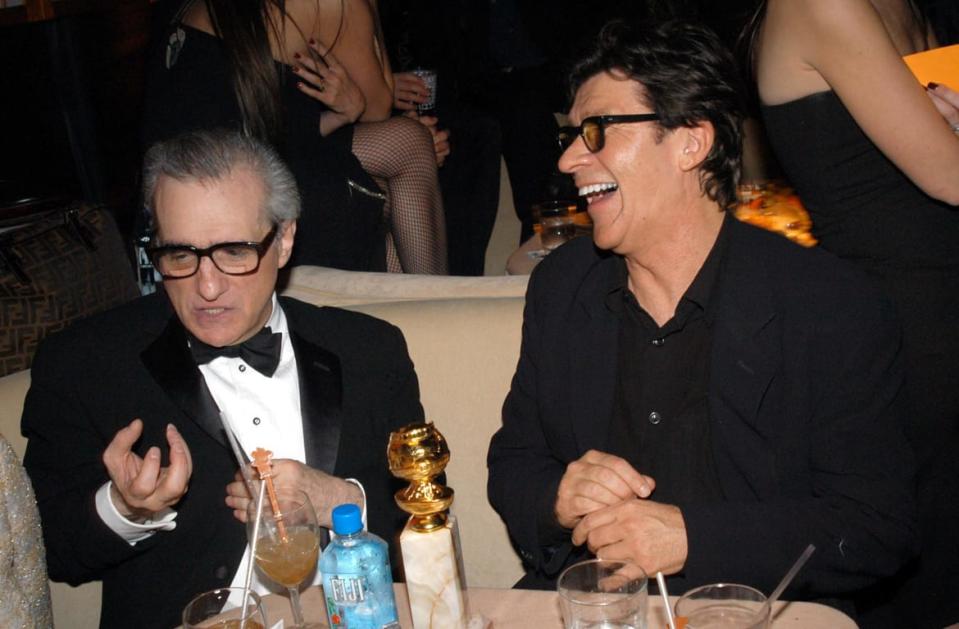 <div class="inline-image__caption"><p>Martin Scorsese and Robbie Robertson during Miramax 2003 Golden Globes Party.</p></div> <div class="inline-image__credit">Jeff Kravitz/FilmMagic via Getty Images</div>