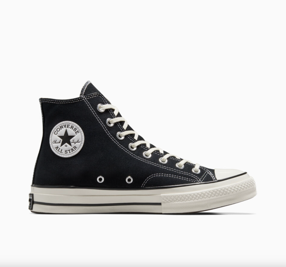 <p><a href="https://go.redirectingat.com?id=74968X1596630&url=https%3A%2F%2Fwww.converse.com%2Fshop%2Fp%2Fchuck-70-unisex-high-top-shoe%2F162056MP.html&sref=https%3A%2F%2F" rel="nofollow noopener" target="_blank" data-ylk="slk:Shop Now;elm:context_link;itc:0;sec:content-canvas" class="link ">Shop Now</a></p><p>Chuck 70 Vintage Canvas</p><p>converse.com</p><p>$85.00</p><span class="copyright">Converse</span>