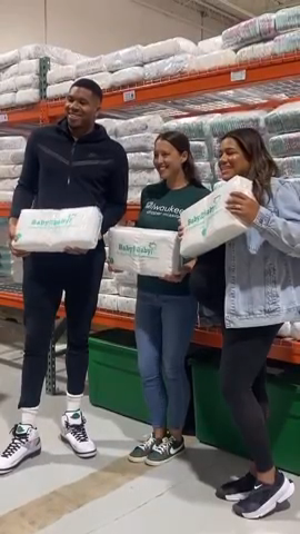 Giannis Antetokounmpo and his fiancée, Mariah Riddlesprigger, are helping the Milwaukee Diaper Mission raise awareness for National Diaper Need Awareness Week, Sept. 18-24.