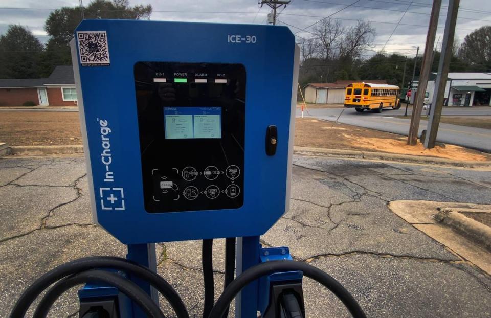 The Chattahoochee County School District recently received four new, electric school buses. 01/23/2024