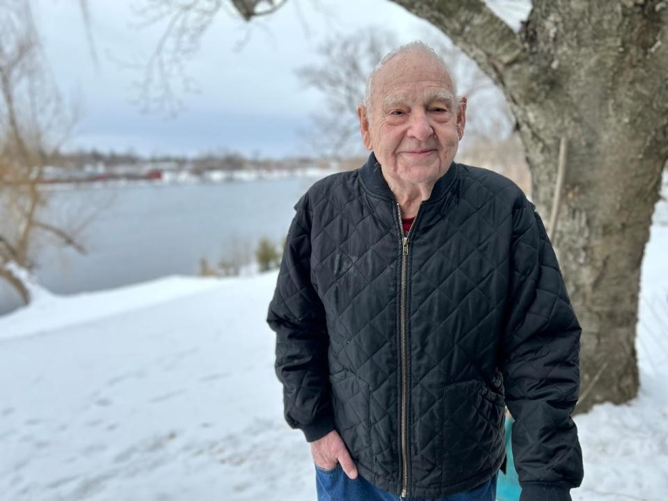 Larry Maynard said he has seen trumpeter swans near his home in the past, but only one or two at a time.